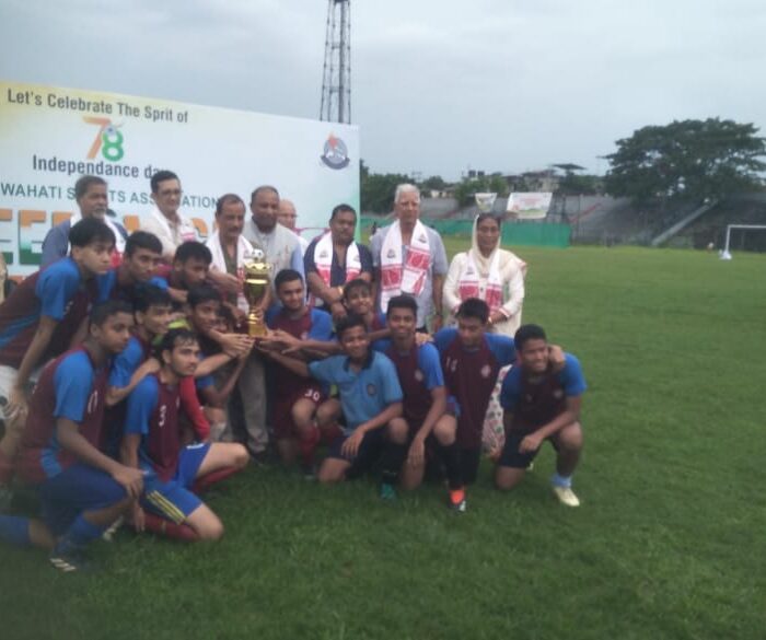 U-15 boys Football team were runner's up in the Freedom Cup held at Nehru Stadium